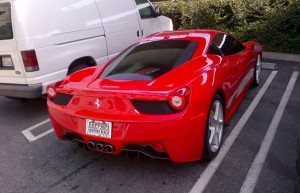 Kobe Bryant Red Ferrari