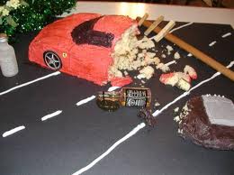 Red Ferrari Cake