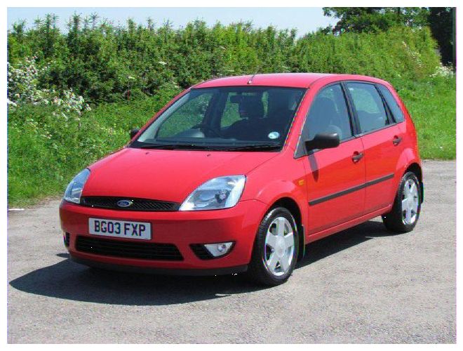 Red Ford Fiesta